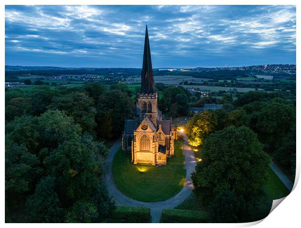 Wentworth Church Print by Apollo Aerial Photography