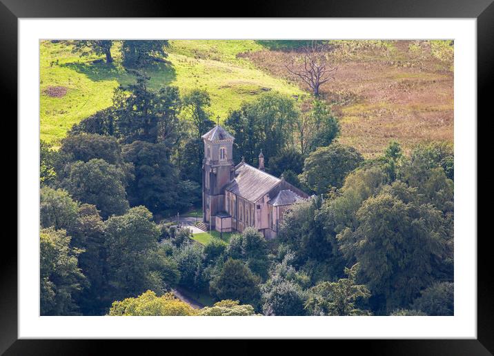 Holy Trinity Church at Brathay Framed Mounted Print by Roger Green