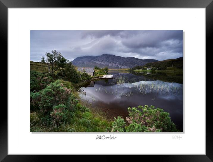 The boathouse  in  Scottish Highlands Framed Mounted Print by JC studios LRPS ARPS