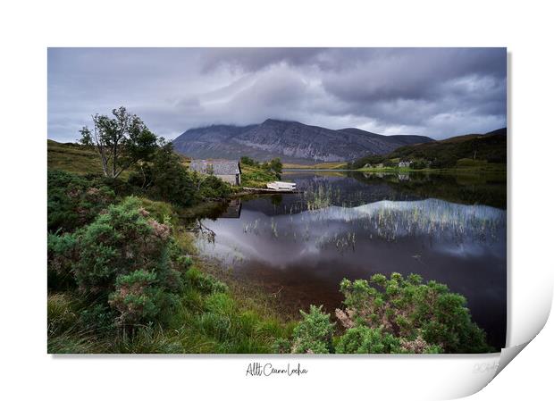 The boathouse  in  Scottish Highlands Print by JC studios LRPS ARPS