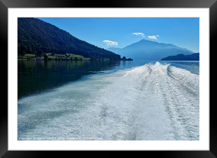 Lake Zug ride Framed Mounted Print by Martin Baroch