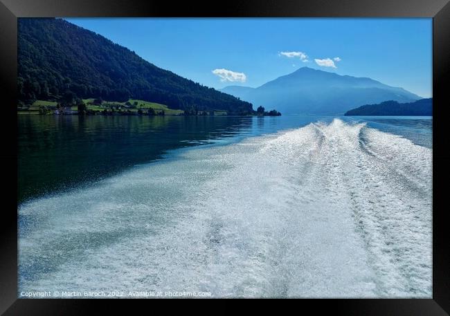 Lake Zug ride Framed Print by Martin Baroch