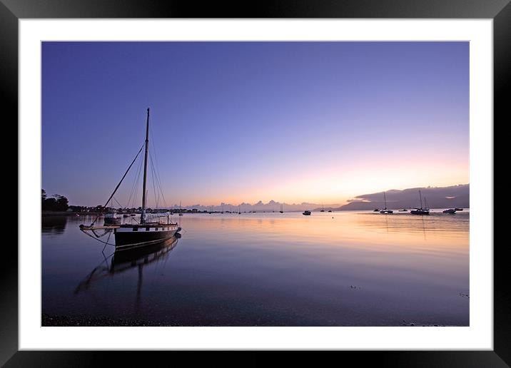 Beaumaris harbour Framed Mounted Print by Gail Johnson