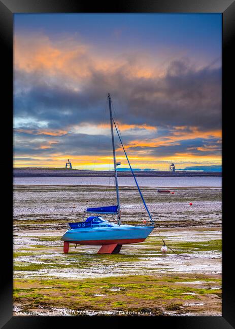 Serene Sunset at a Yacht Haven Framed Print by Michael Birch
