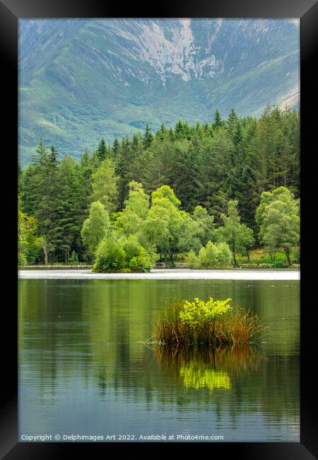 Lochan near Glencoe, Highlands of Scotland Framed Print by Delphimages Art