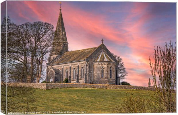 Majestic Beauty of Sunset at Holy Trinity Church Canvas Print by Michael Birch