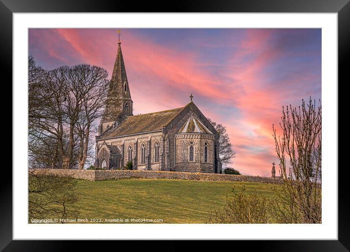 Majestic Beauty of Sunset at Holy Trinity Church Framed Mounted Print by Michael Birch