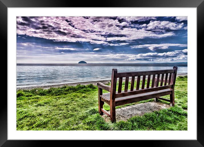 A Seat With a View Framed Mounted Print by Valerie Paterson