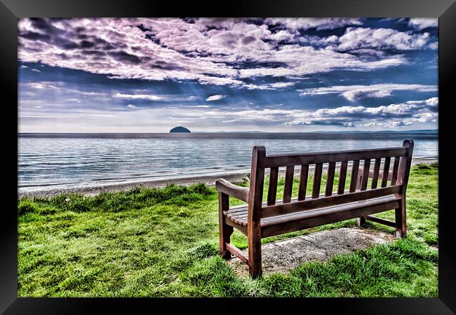 A Seat With a View Framed Print by Valerie Paterson