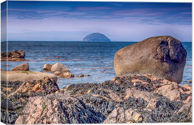 Ayrshire Rocky Coast Canvas Print by Valerie Paterson