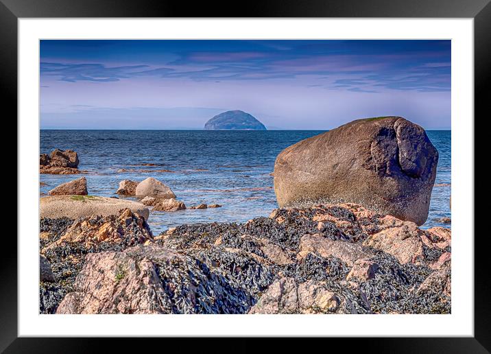Ayrshire Rocky Coast Framed Mounted Print by Valerie Paterson