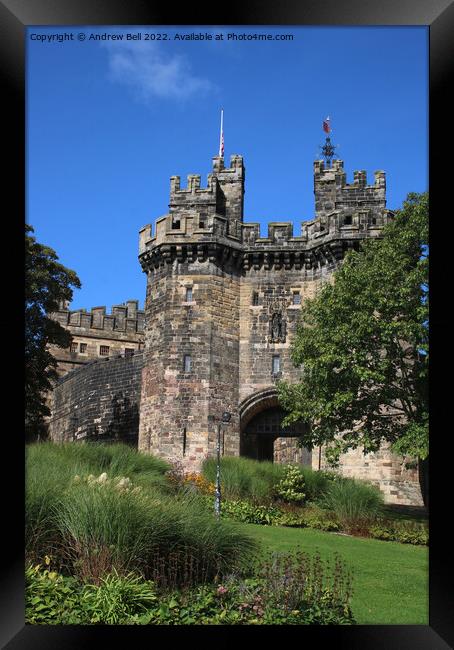 Majestic Entrance to Lancaster Castle Framed Print by Andrew Bell