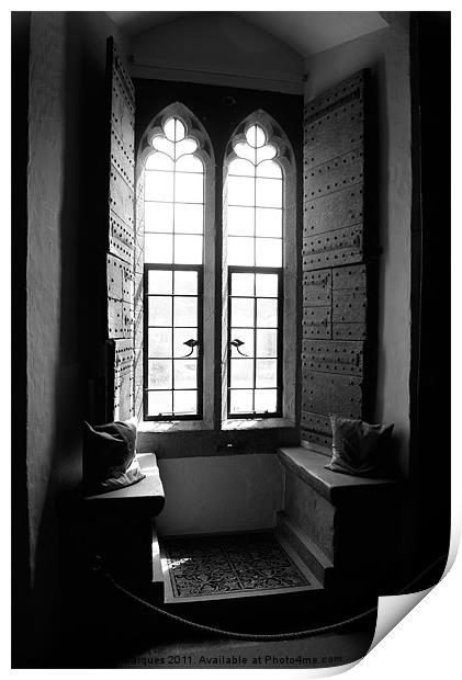 Window at Leeds Castle Print by Sandra Marques