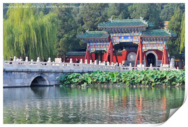 Bridge to the temple Print by Stan Lihai
