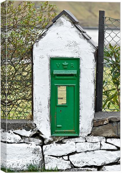Antique Victorian Mail Box, Ireland Canvas Print by Jane McIlroy