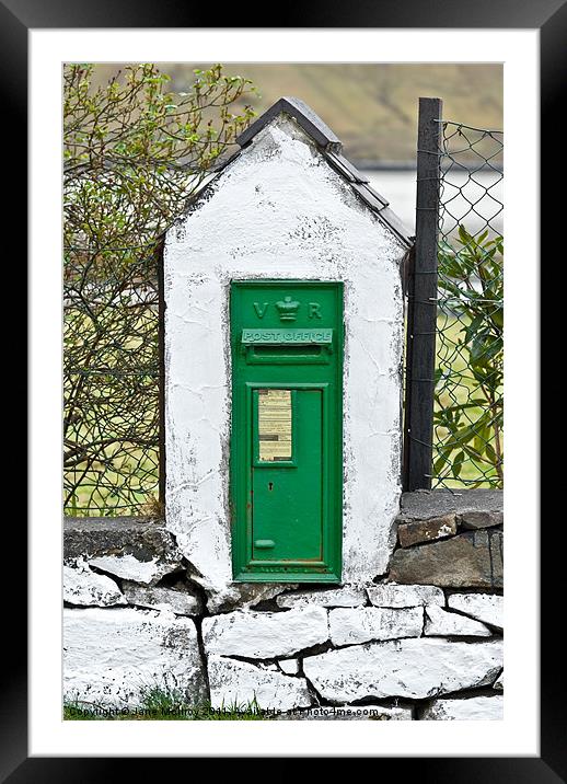 Antique Victorian Mail Box, Ireland Framed Mounted Print by Jane McIlroy