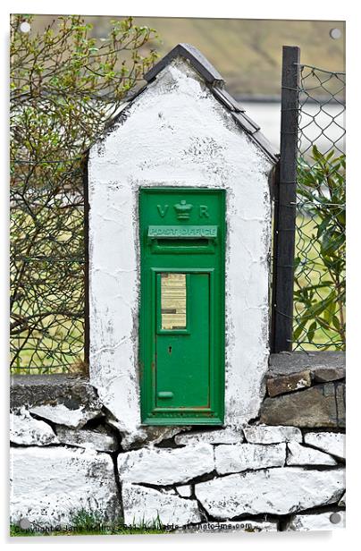 Antique Victorian Mail Box, Ireland Acrylic by Jane McIlroy