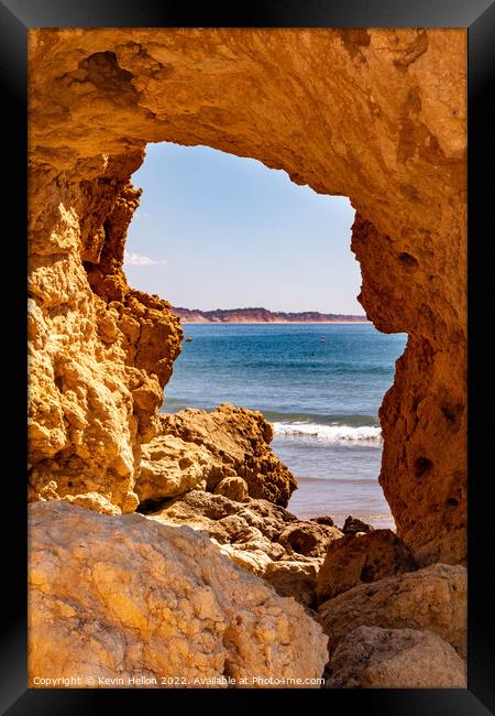 Praia Santa Eulalia, Albufeira, Algarve, Portugal Framed Print by Kevin Hellon