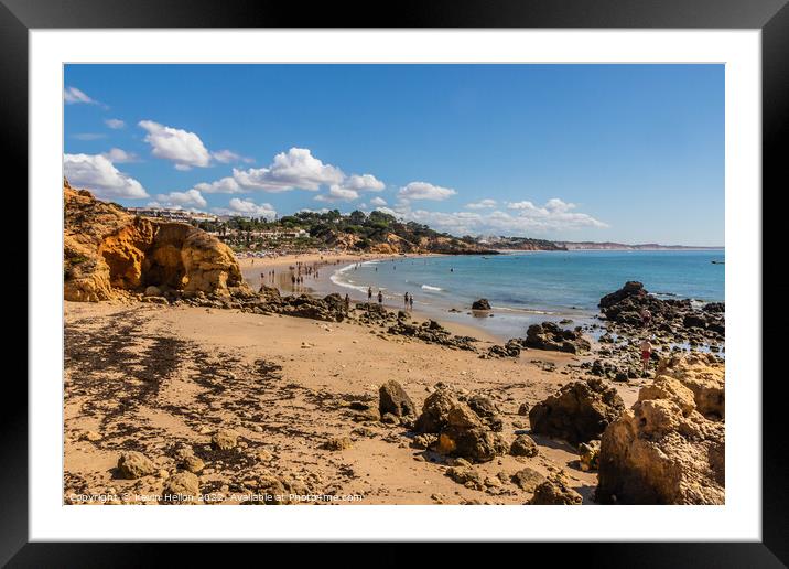 Praia Santa Eulalia, Albufeira, Algarve, Portugal Framed Mounted Print by Kevin Hellon