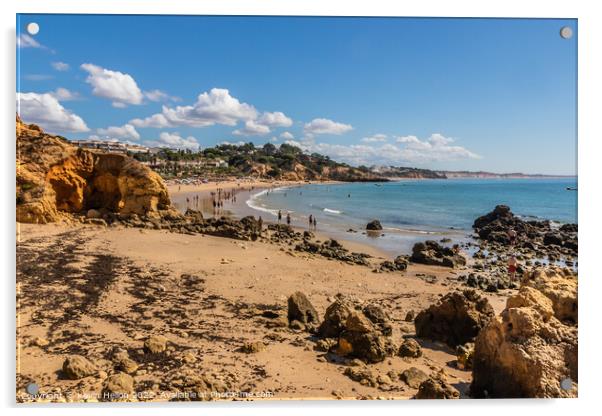 Praia Santa Eulalia, Albufeira, Algarve, Portugal Acrylic by Kevin Hellon