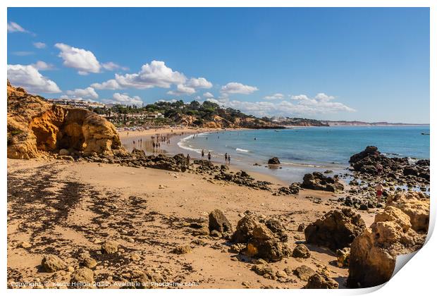 Praia Santa Eulalia, Albufeira, Algarve, Portugal Print by Kevin Hellon