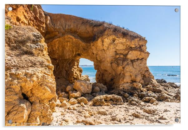 Praia Santa Eulalia, Albufeira, Algarve, Portugal Acrylic by Kevin Hellon