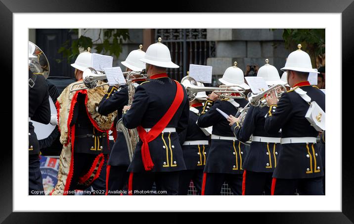 The State Funeral of Her Majesty the Queen, London Framed Mounted Print by Russell Finney