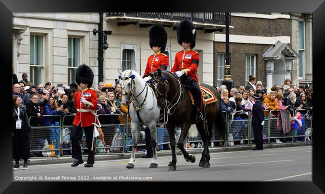 The State Funeral of Her Majesty the Queen. London Framed Print by Russell Finney