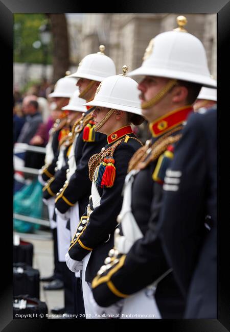 The State Funeral of Her Majesty the Queen. London Framed Print by Russell Finney