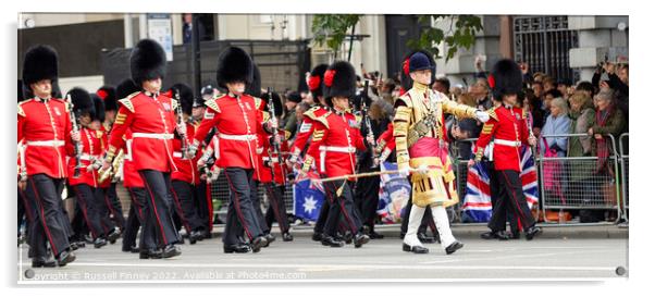 The State Funeral of Her Majesty the Queen. London Acrylic by Russell Finney