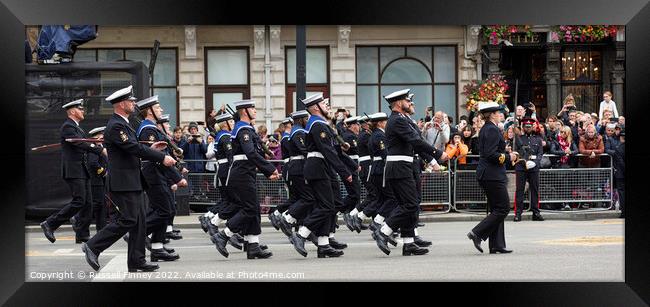 The State Funeral of Her Majesty the Queen. London Framed Print by Russell Finney