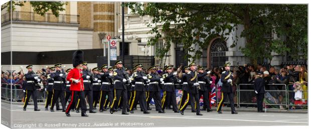 The State Funeral of Her Majesty the Queen. London Canvas Print by Russell Finney