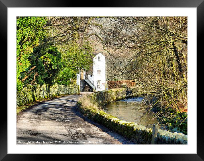 Down the Lane in Patterdale. Framed Mounted Print by Lilian Marshall