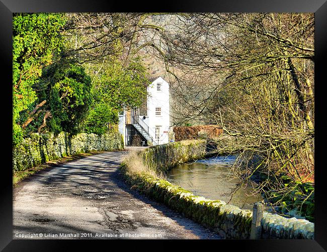 Down the Lane in Patterdale. Framed Print by Lilian Marshall