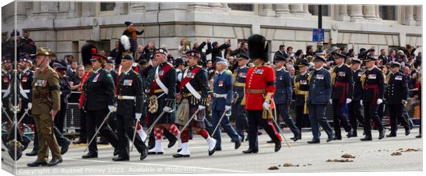 The State Funeral of Her Majesty the Queen. London Canvas Print by Russell Finney