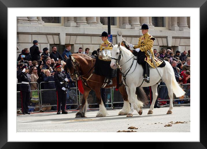 The State Funeral of Her Majesty the Queen. London Framed Mounted Print by Russell Finney