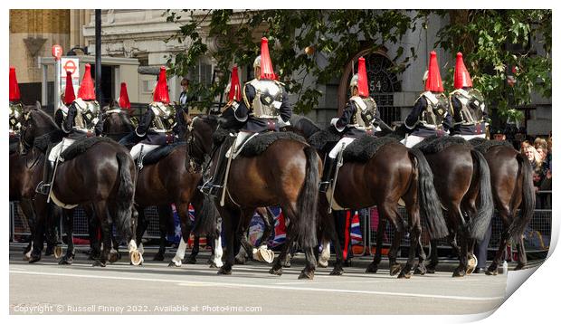 The State Funeral of Her Majesty the Queen. London Print by Russell Finney