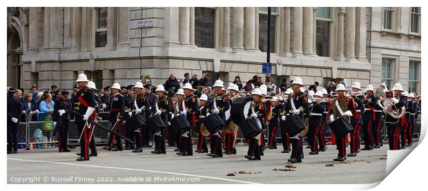 The State Funeral of Her Majesty the Queen. London Print by Russell Finney