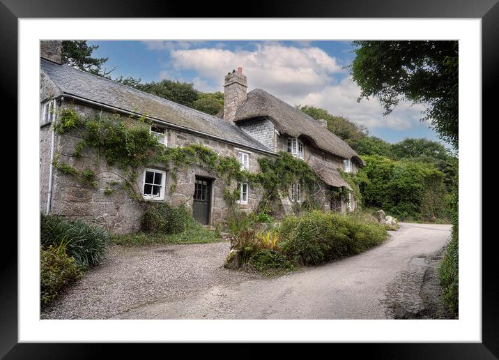 Chocolate box Thatched  Cottage Framed Mounted Print by kathy white
