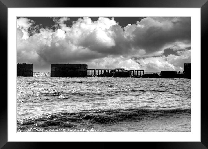 Hastings Harbour Arm Framed Mounted Print by Christine Kerioak
