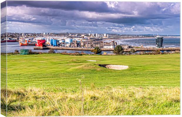 Aberdeen Golf Course Canvas Print by Valerie Paterson