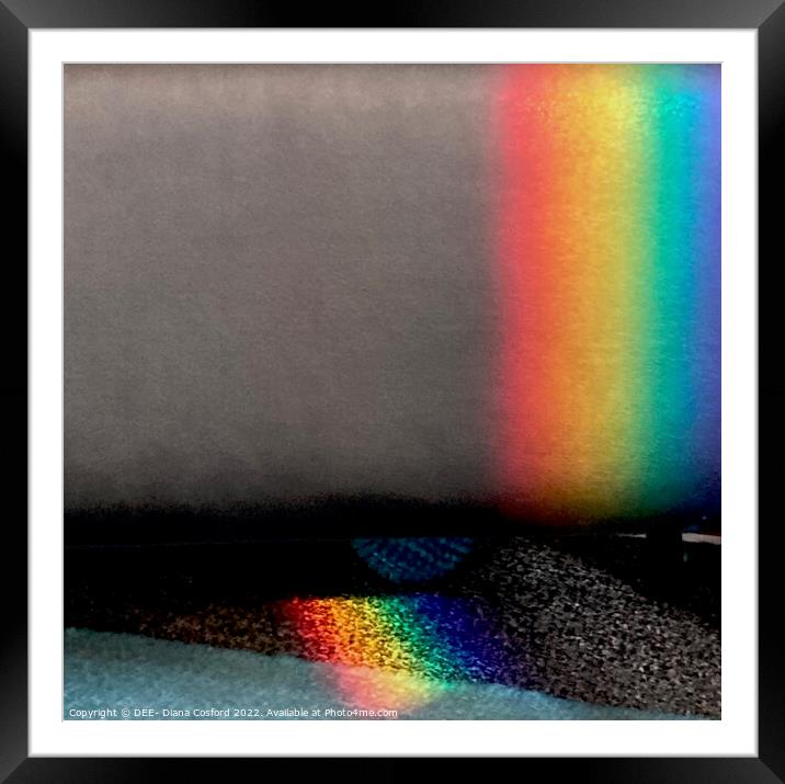Prism lit parallels & diagonals Framed Mounted Print by DEE- Diana Cosford