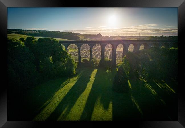 Penistone Viaduct Framed Print by Apollo Aerial Photography