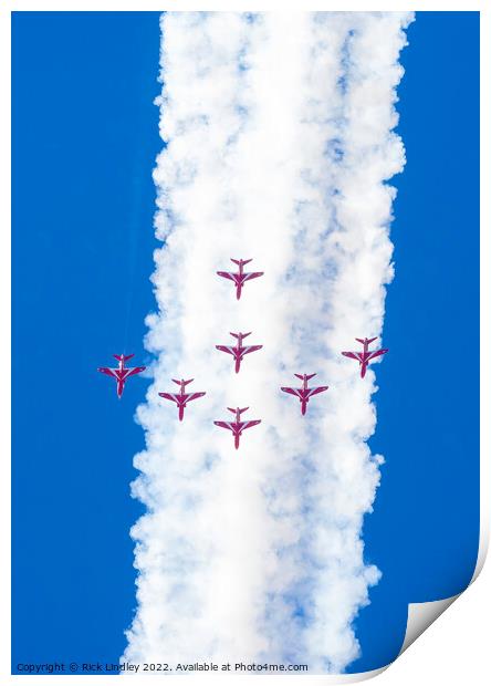 The Red Arrows Print by Rick Lindley