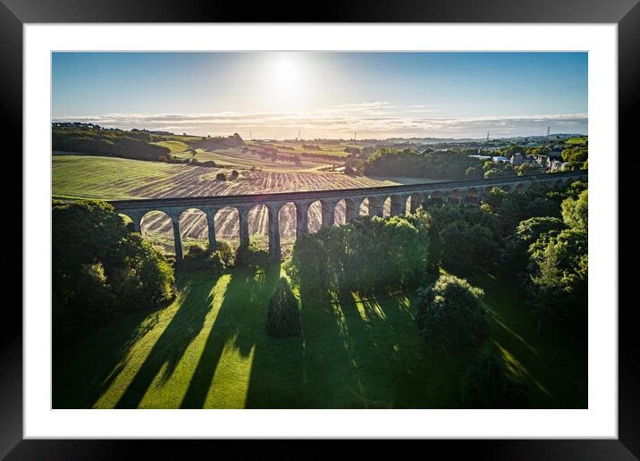 Penistone Viaduct Framed Mounted Print by Apollo Aerial Photography