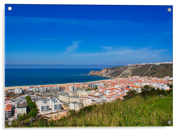 The Enchanting Portuguese Village by the Atlantic  Acrylic by Jesus Martínez