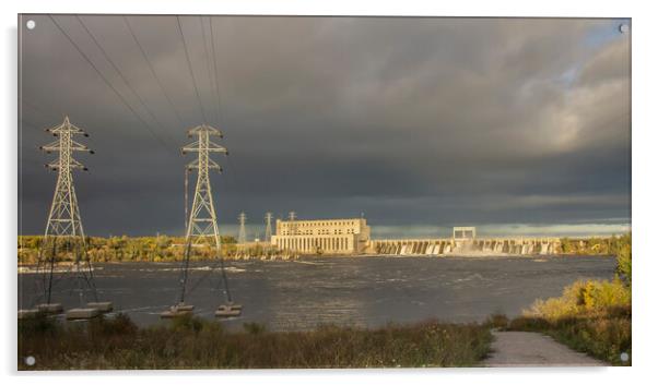 Seven Sisters Generating Station Acrylic by STEPHEN THOMAS