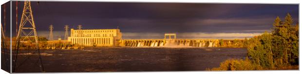 Seven Sisters Generating Station - Pano Canvas Print by STEPHEN THOMAS