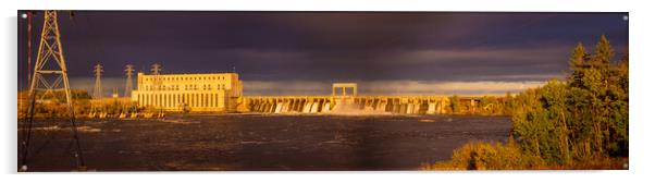 Seven Sisters Generating Station - Pano Acrylic by STEPHEN THOMAS