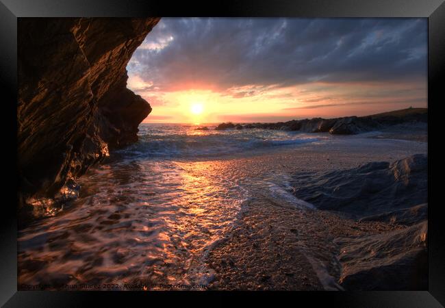 Newquay Headland 3.0 Framed Print by Yhun Suarez